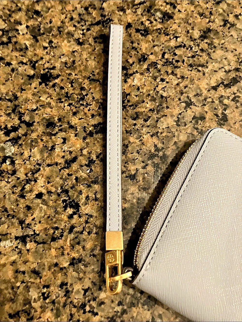 Tory Burch Robinson Zip Continental Wallet in Gray Blue - Picture 6 of 7